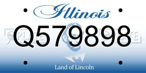 Q579898 Illinois License Plate