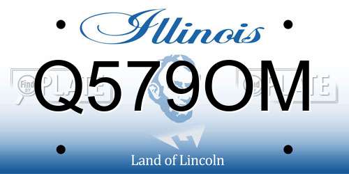 Q579OM Illinois License Plate