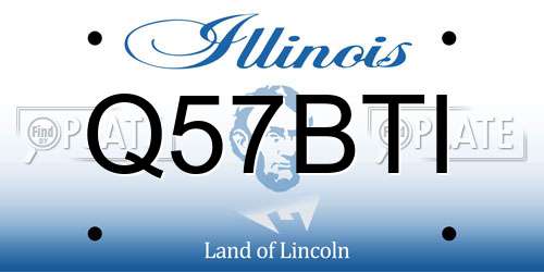 Q57BTI Illinois License Plate
