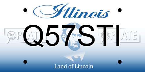 Q57STI Illinois License Plate