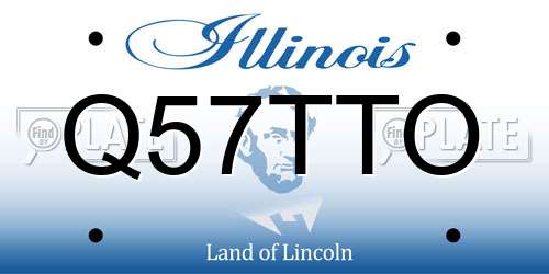 Q57TTO Illinois License Plate