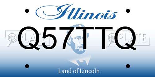 Q57TTQ Illinois License Plate