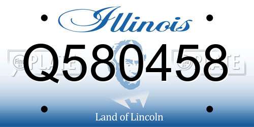 Q580458 Illinois License Plate