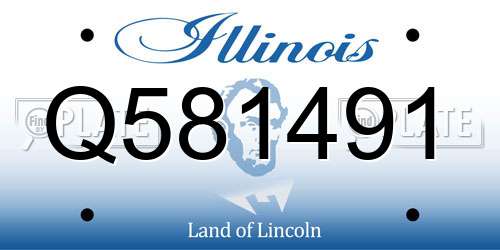 Q581491 Illinois License Plate