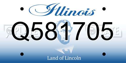 Q581705 Illinois License Plate