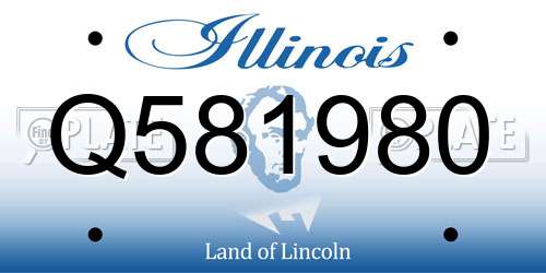 Q581980 Illinois License Plate