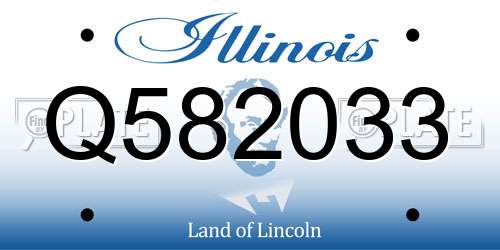 Q582033 Illinois License Plate