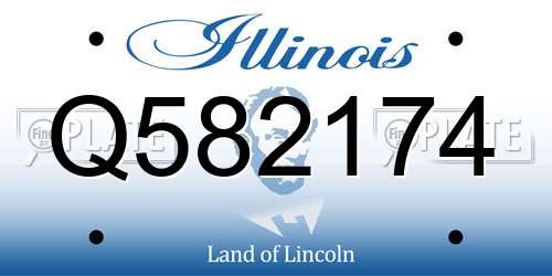 Q582174 Illinois License Plate