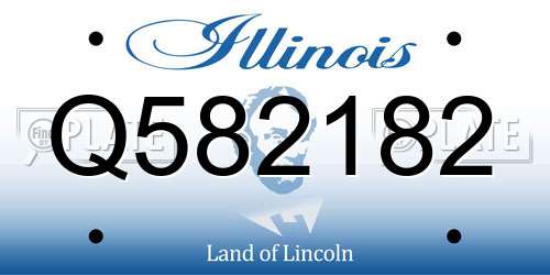 Q582182 Illinois License Plate