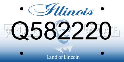 Q582220 Illinois License Plate