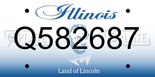 Q582687 Illinois License Plate
