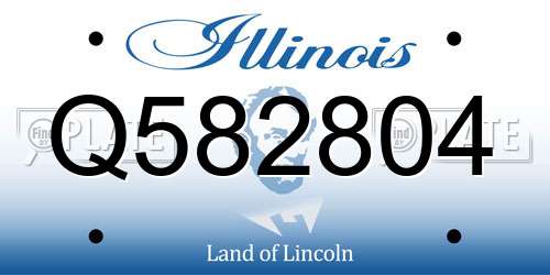 Q582804 Illinois License Plate