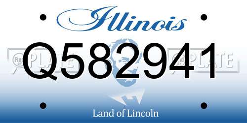Q582941 Illinois License Plate
