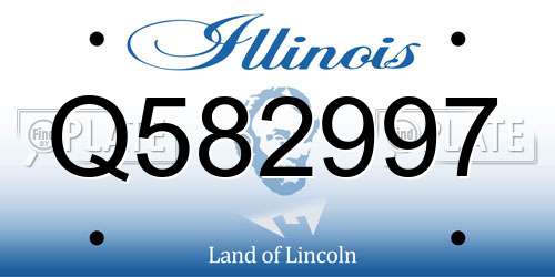 Q582997 Illinois License Plate
