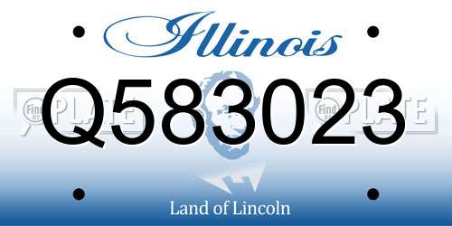 Q583023 Illinois License Plate
