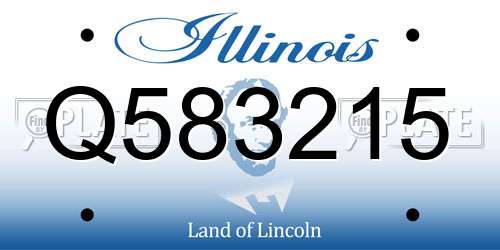 Q583215 Illinois License Plate