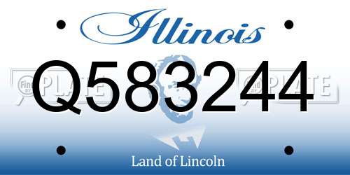Q583244 Illinois License Plate