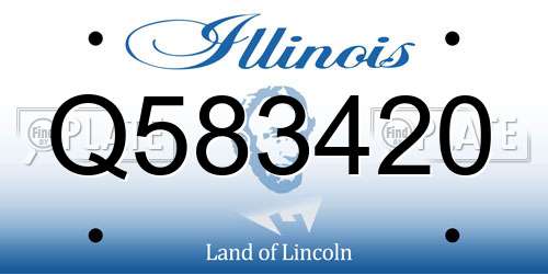 Q583420 Illinois License Plate