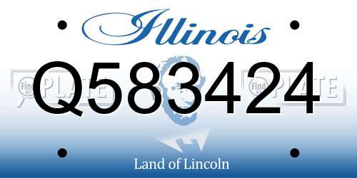 Q583424 Illinois License Plate
