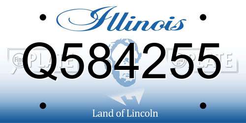 Q584255 Illinois License Plate