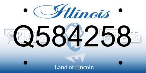 Q584258 Illinois License Plate