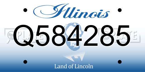 Q584285 Illinois License Plate