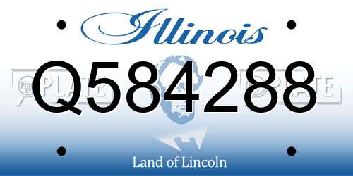 Q584288 Illinois License Plate