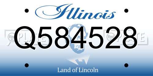 Q584528 Illinois License Plate