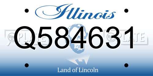 Q584631 Illinois License Plate