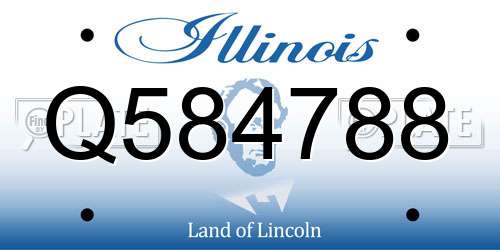 Q584788 Illinois License Plate