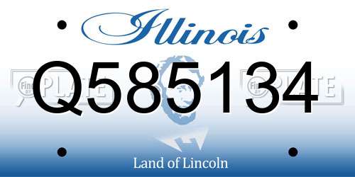 Q585134 Illinois License Plate