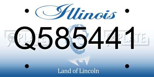 Q585441 Illinois License Plate