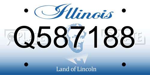 Q587188 Illinois License Plate