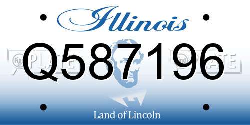 Q587196 Illinois License Plate