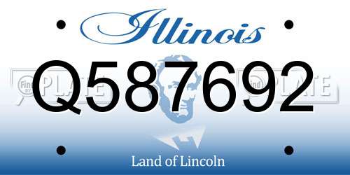 Q587692 Illinois License Plate