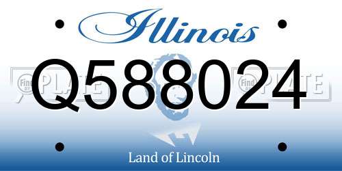 Q588024 Illinois License Plate