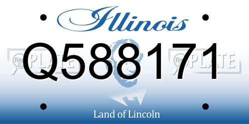 Q588171 Illinois License Plate