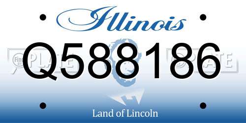 Q588186 Illinois License Plate