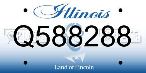Q588288 Illinois License Plate