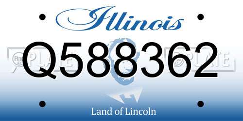 Q588362 Illinois License Plate