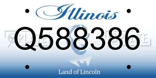 Q588386 Illinois License Plate