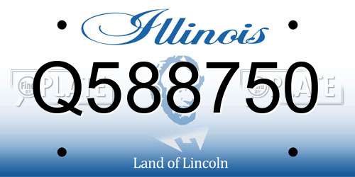 Q588750 Illinois License Plate