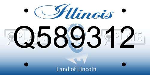 Q589312 Illinois License Plate