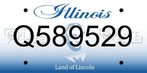 Q589529 Illinois License Plate