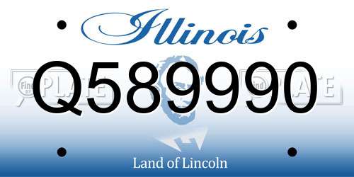 Q589990 Illinois License Plate
