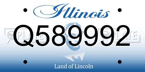 Q589992 Illinois License Plate