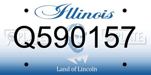 Q590157 Illinois License Plate