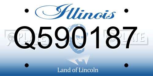 Q590187 Illinois License Plate