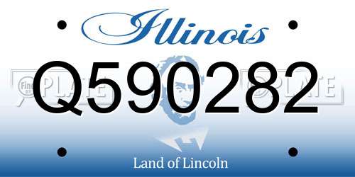 Q590282 Illinois License Plate