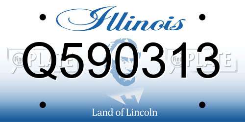 Q590313 Illinois License Plate